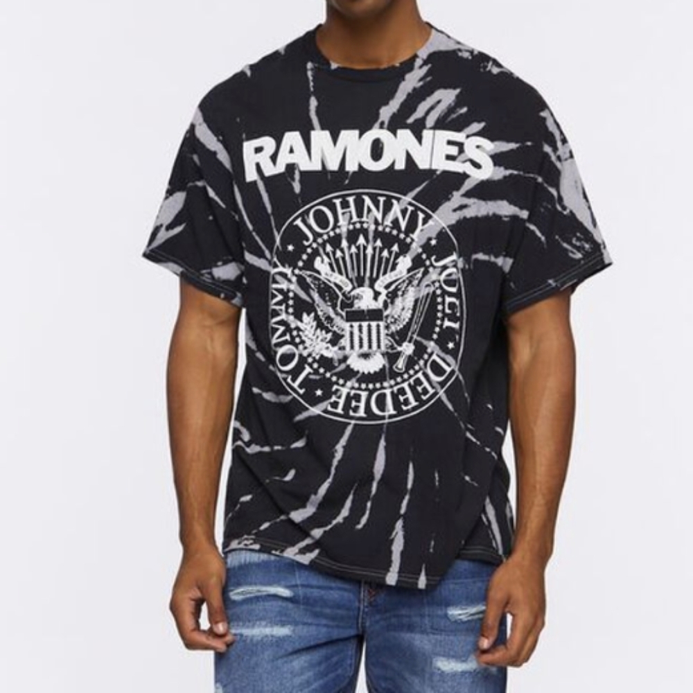 FOREVER 21 Ramones Tie-dye Graphic Tee ~ NWOT